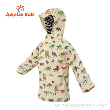 Amotex Fashion Kid 100% impermeable con estampado personalizado Capa de lluvia para niños para niño y niña